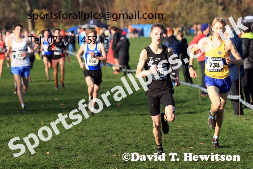 Men's Under-17s, 2023 British Athletics Cross Challenge, Sefton Park, Liverpool. Photo: David T. Hewitson/Sports for All Pics